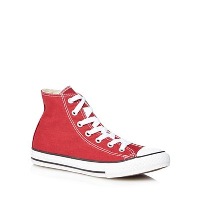 Boys' dark red 'Chuck Taylor' high top trainers